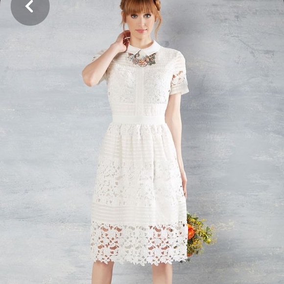 Modcloth Dresses | White Lace Dress. Purchased On Modcloth | Color: White | Size: S | Meganmaz1's Closet